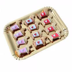 Dolci Impronte Dashshund cookies w heart