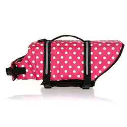 Flytväst Hund Pink Dots