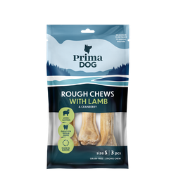 PrimaDog Rough Chews Lamb-Cranberry S, 3-pack