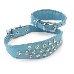 Nina Crystal Collar Baby Blue