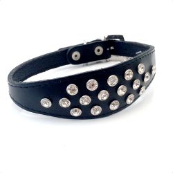 Nina Crystal Collar Black