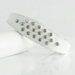 Nina Crystal Collar White