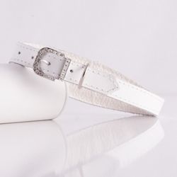 Nina Crystal Collar White