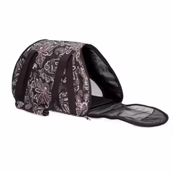 Pet Carrier Paisley Black