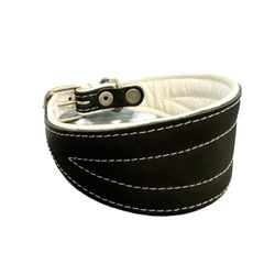 Greyhound Collar Black/White 44cm