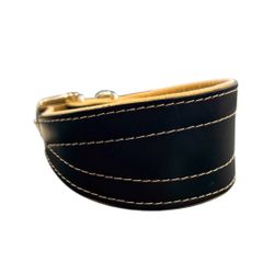 Greyhound Collar Black/Natur