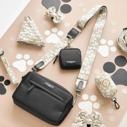 Cocopup London Bag Strap Luxe Mocha Flower
