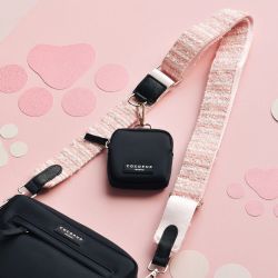 Cocopup London Tweed Bag Strap Pink