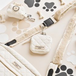 Cocopup London Treat Pouch Quilted Cream