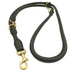 Carmel Round Adjustable Black Leash