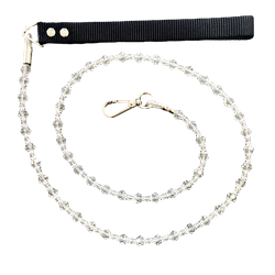 FabuLeash Chic Jeweled Leash - Clear 120cm