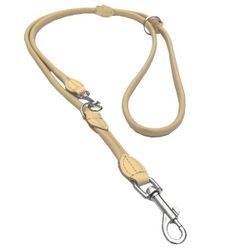 Round Adjustable Leash chrome, Natur