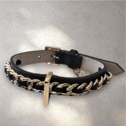 not too pet The Icon Collar Black/Gold