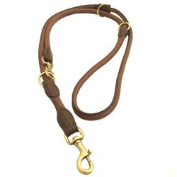 Carmel Round Adjustable Leash Brown