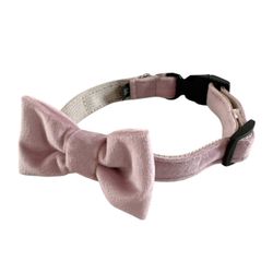 Halsband Bow-Tie Velvet Dream Powder Pink