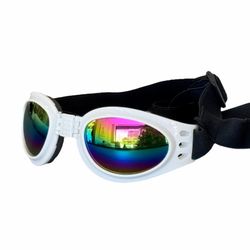 Pet Glasses Large Dogs Foldable UV, White
