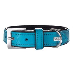 Hunter Läderhalsband Seablue