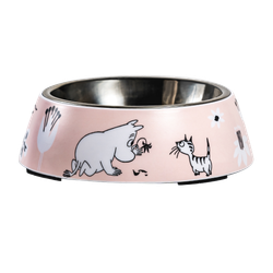 Moomin Pets food bowl, Pink Small