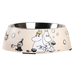 Moomin Pets food bowl, Beige Medium