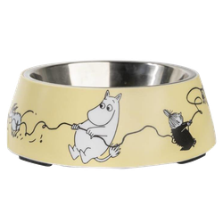 Moomin Pets food bowl, yellow Medium