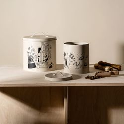Moomin 80 Years Pets Tin Jar 2-pack, Beige