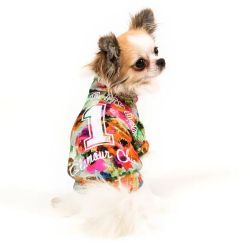 I Love My Dog Pullover Multicolor Flower 22cm