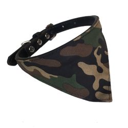 Bandana w Black Collar - Camo