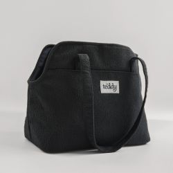 By Teddy Midnight Bouclé Dog Carrier