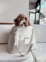 By Teddy Marshmallow Bouclé Dog Carrier