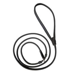 Retriever Leather Leash, Black 8mm 180cm