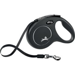Flexi New Classic M, 5m band, Svart