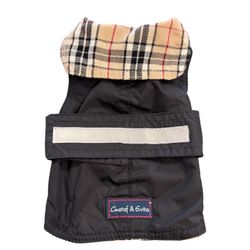Gustaf & Evita Trench Svart/Beigerutig
