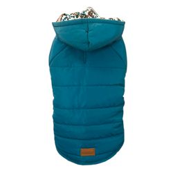 Reversible Coat Paisley Pattern - Turquoise