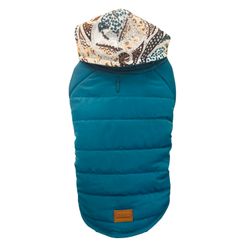 Reversible Coat Paisley Pattern - Turquoise