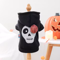Halloweentröja Hund, Skull