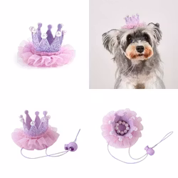 Födelsedagshatt Prinsesskrona Lila