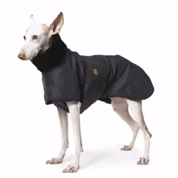 Greyhound Raincoat w. Fur Lining, Black