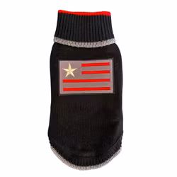 Sweater w Flag - Black