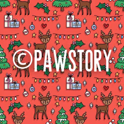 PawStory Merry Reindeer Bow-tie