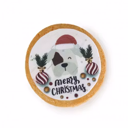 Dolci Impronte Merry Christmas Dog Cookie