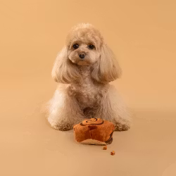 Cinnamon Roll Squeaky Snuffle Toy