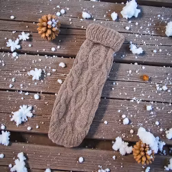 Jackie Handstickad hundtröja Mohair, Dusty Lilac