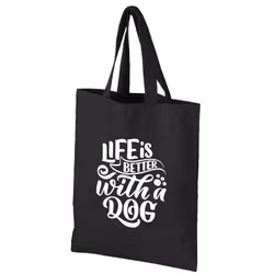 Tygkasse med tryck - Life is Better