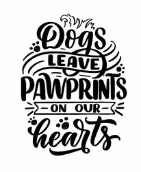 Tygkasse med tryck - Dogs Leave Pawprints
