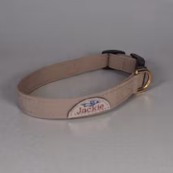 Jackie Hundhalsband Click-Lock Beige