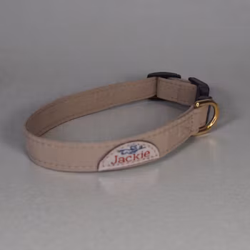 Jackie Hundhalsband Click-Lock Beige
