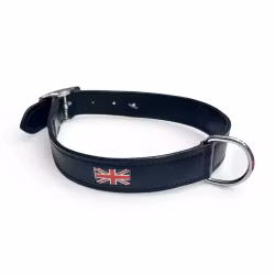 Union Jack Leather Collar