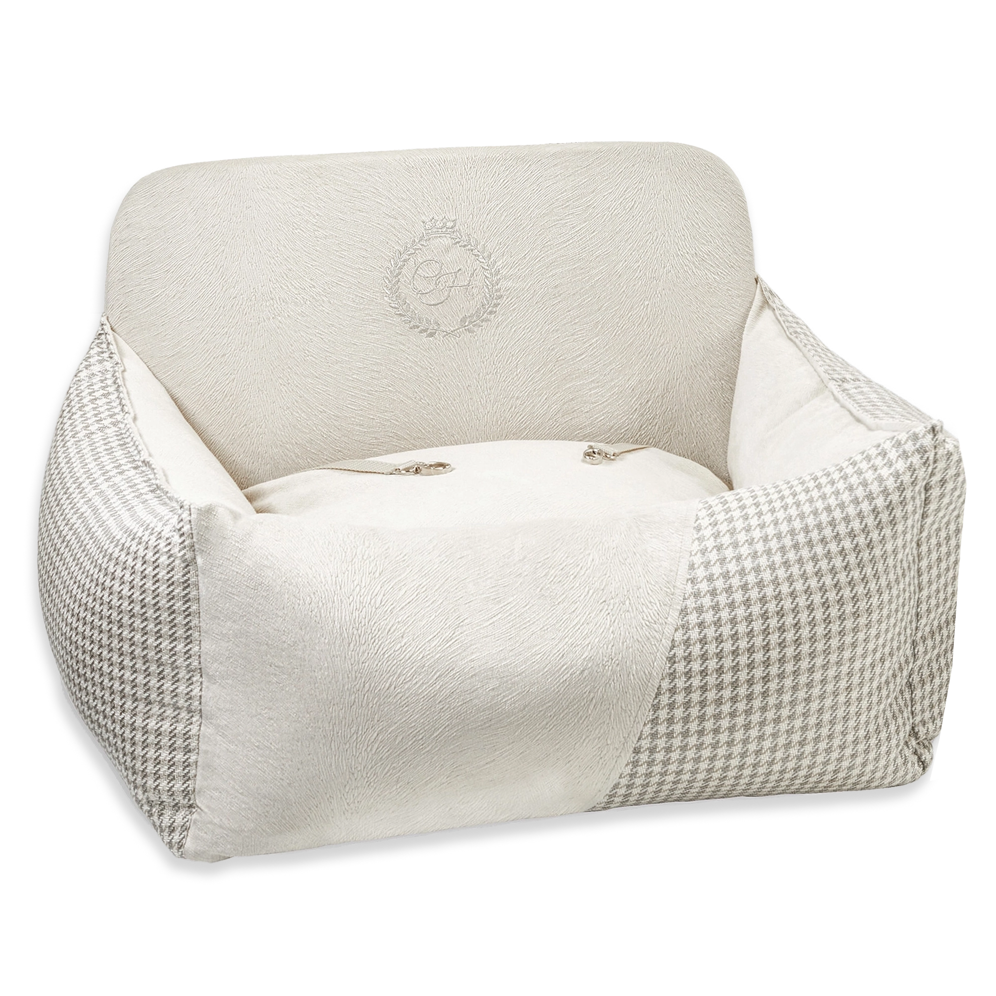 Berlin Bilstol för hund, Ecru