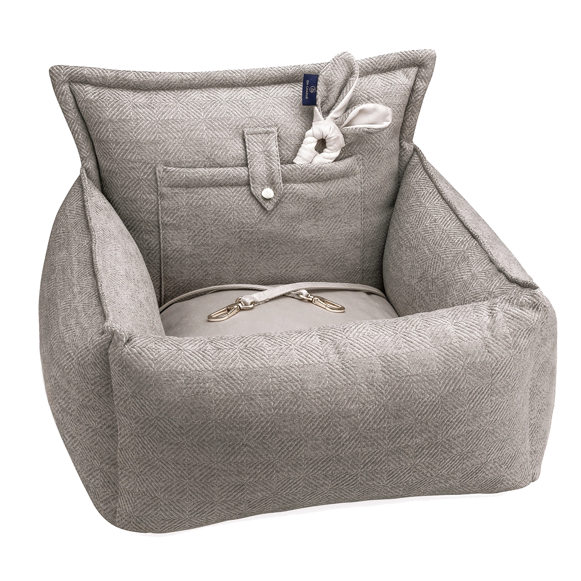 Florence Bilstol för hund, Beige