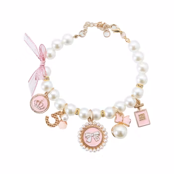 Mademoiselle Dog Collar, Pink